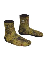 Носки Hunter 5мм лайкра/открытая пора зеленый камуфляж Носки Hunter 5мм лайкра/открытая пора зеленый камуфляж